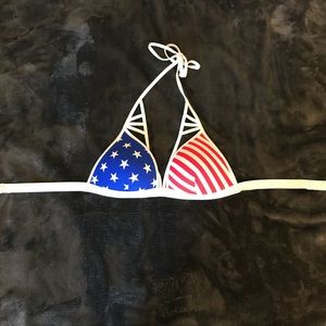 American flag bikini top